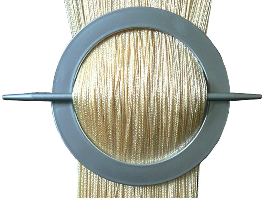 Firana sznurkowa Makarony gładkie – Jasny złoty 300x250 cm - Firana / Zasłona, sklep Firanka24